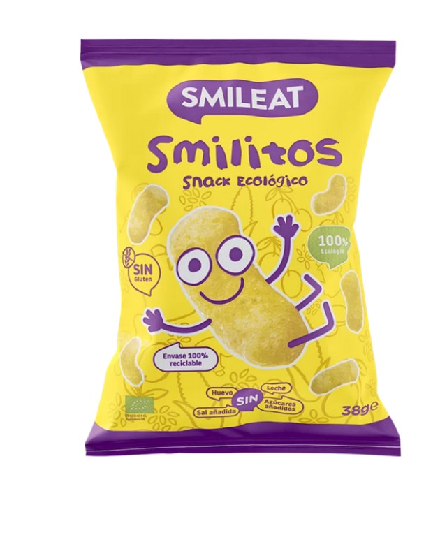 Smileat Σνακ Καλαμποκιού Smilitos Χωρίς Γλουτένη ΒΙΟ 38gr