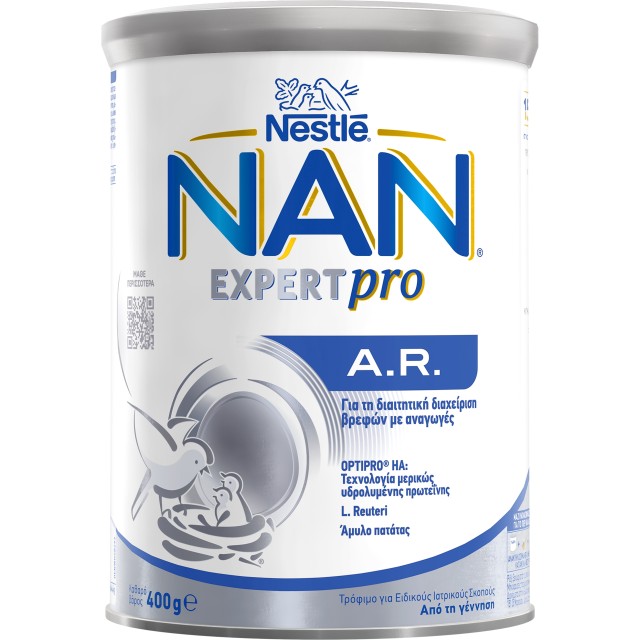 Nestle Nan EXPERTpro AR Αντιαναγωγικό Γάλα σε Σκόνη από τη Γέννηση 400gr