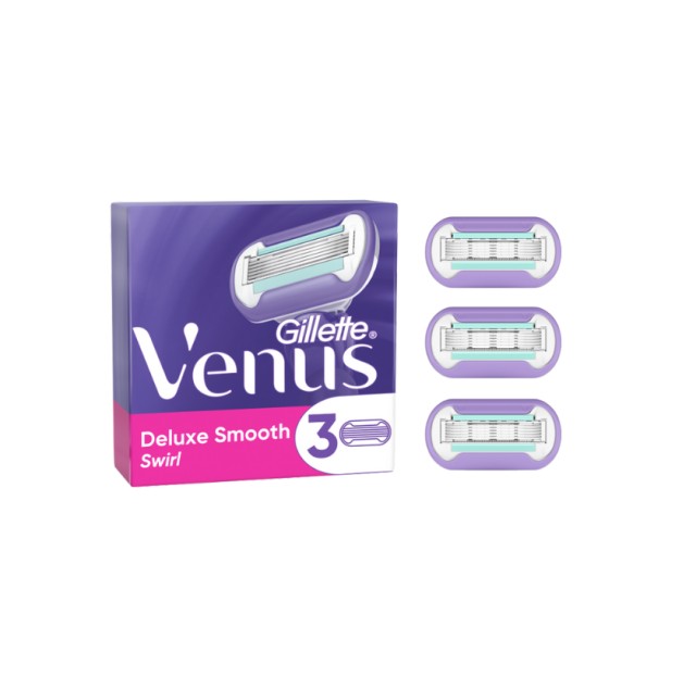 Gillette Venus Delux Smooth Swirl Ανταλλακτικές κεφαλές 3τμχ