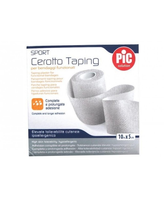 Pic Solution Sport Tape Αυτοκόλλητη Επιδεσμική Ταινία 10m x 5cm 1τμχ