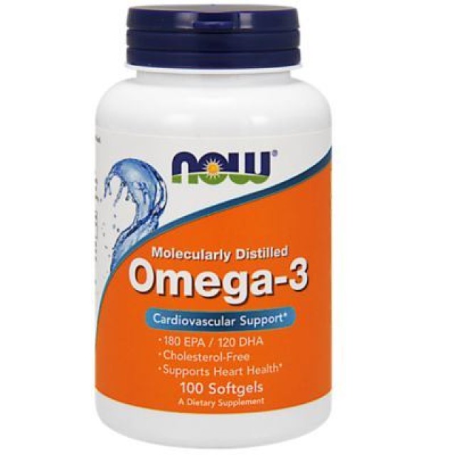 Now Foods Omega-3 180 EPA 120 DHA 1000mg 100 Softgels