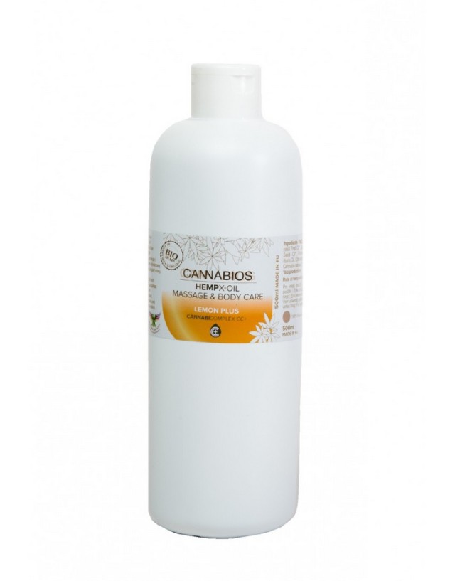 CANNABIOS MASSAGE X-OIL LEMON 500ml