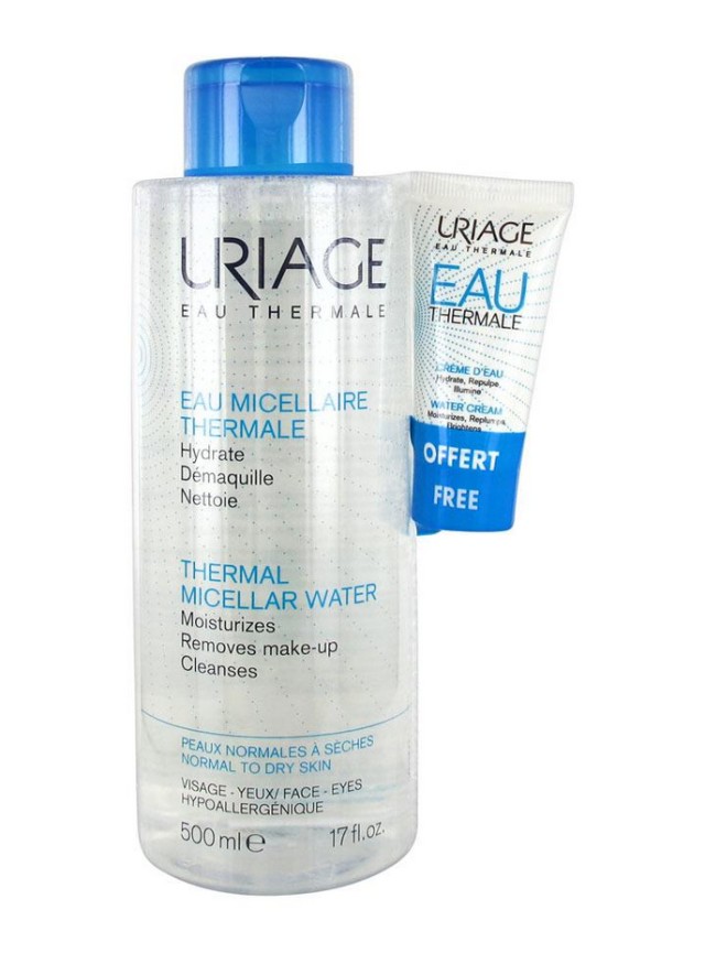 Uriage Eau Micellaire Thermale Water 500ml + Δώρο Uriage Thermale Water Cream 15ml