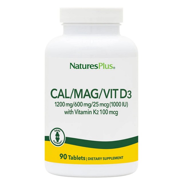 NATURE`S PLUS CAL/MAG/VIT D/K 1200/600/1000/100 TAB 90