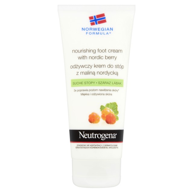 Neutrogena Κρέμα Ποδιών Θρέψης με Nordic Berry για Ξηρά Πόδια 100ml