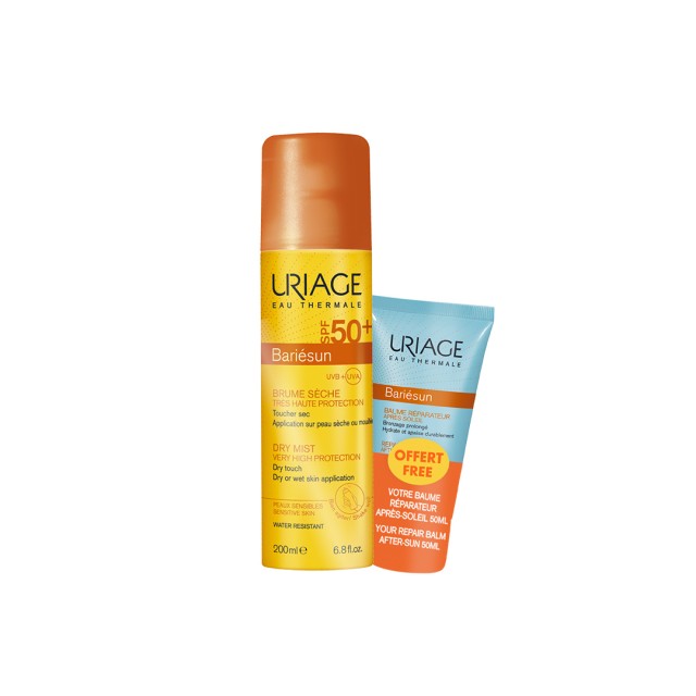 Uriage Set Bariesun Spray Light Fluid Spf50+ 200ml & ΔΩΡΟ After Sun Repair Balm 50ml