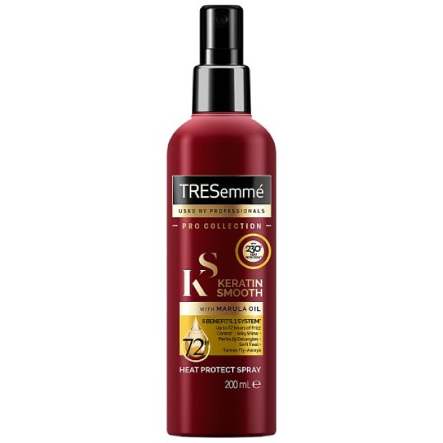 TRESemme Keratine Shine With Marula Oil Heat Protect Spray Προστατευτικό Σπρέι 200ml