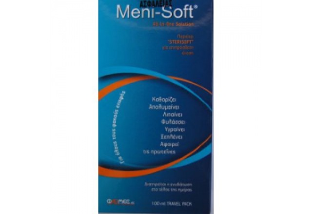 Pharmex Meni-Soft Υγρό Καθαρισμού Φακών 100ml