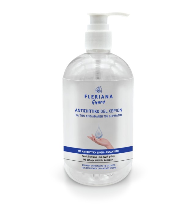 Power Health Fleriana Guard Αντισηπτικό Gel Χεριών με 80% v/v Αιθυλική Αλκοόλη 500ml