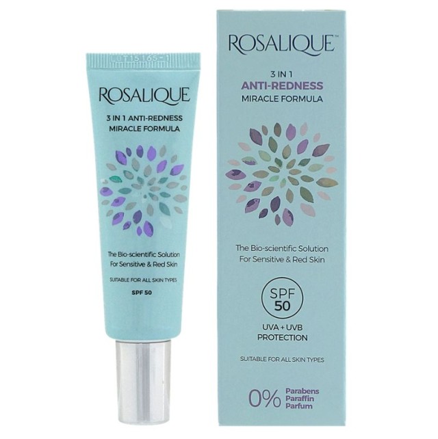 Rosalique 3 in 1 Anti-Redness Miracle Formula SPF50 30ml