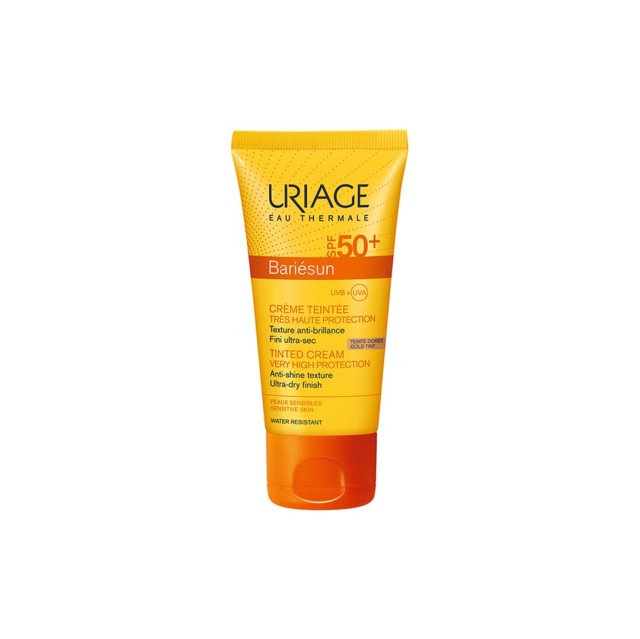 Uriage Bariesun Golden Tinted Cream SPF50+ 50ml - Κρέμα με χρώμα