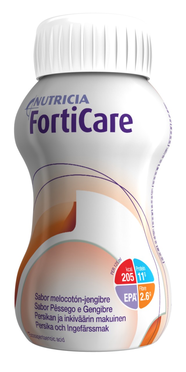 NUTRICIA FORTICARE Ροδάκ-Τζίντζερ 4 x 125ml