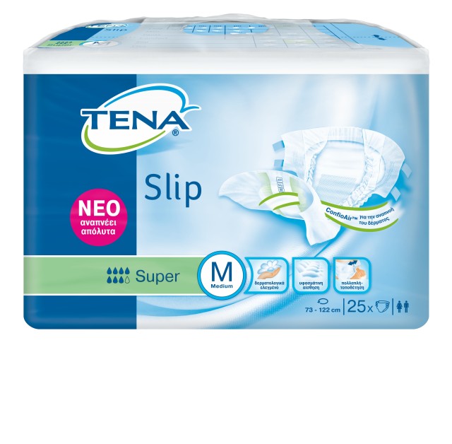 Tena Slip Super Medium Πάνα μιας Χρήσης 25τμχ