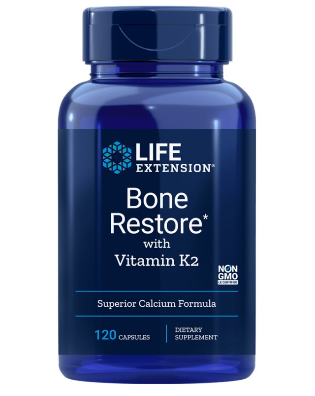 Life Extension BONE RESTORE with vitamin K2 120caps