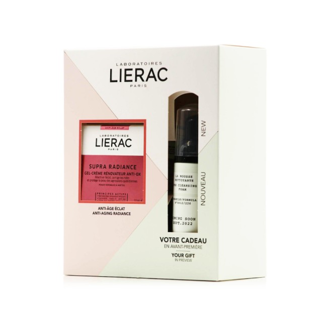 Lierac Set Supra Radiance Gel Creme Renovateur Anti-Ox 50ml + Δώρο Cleansing Foam 50ml