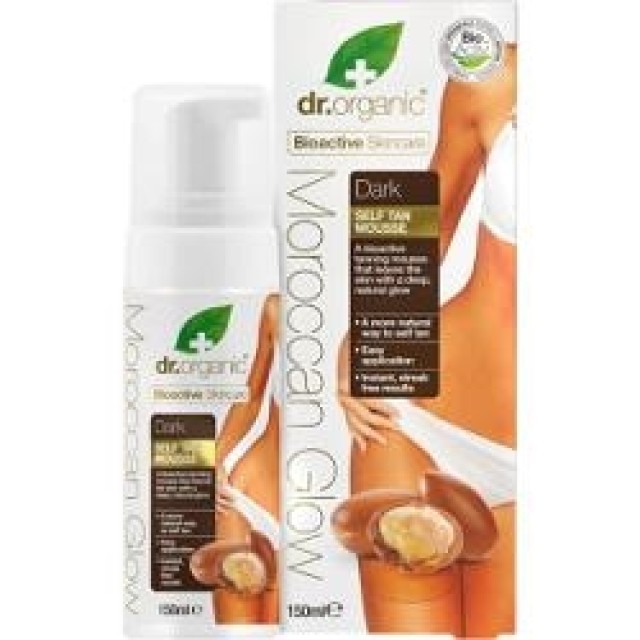 DR.ORGANIC Moroccan Glow Dark Self Tan Mousse 150ml