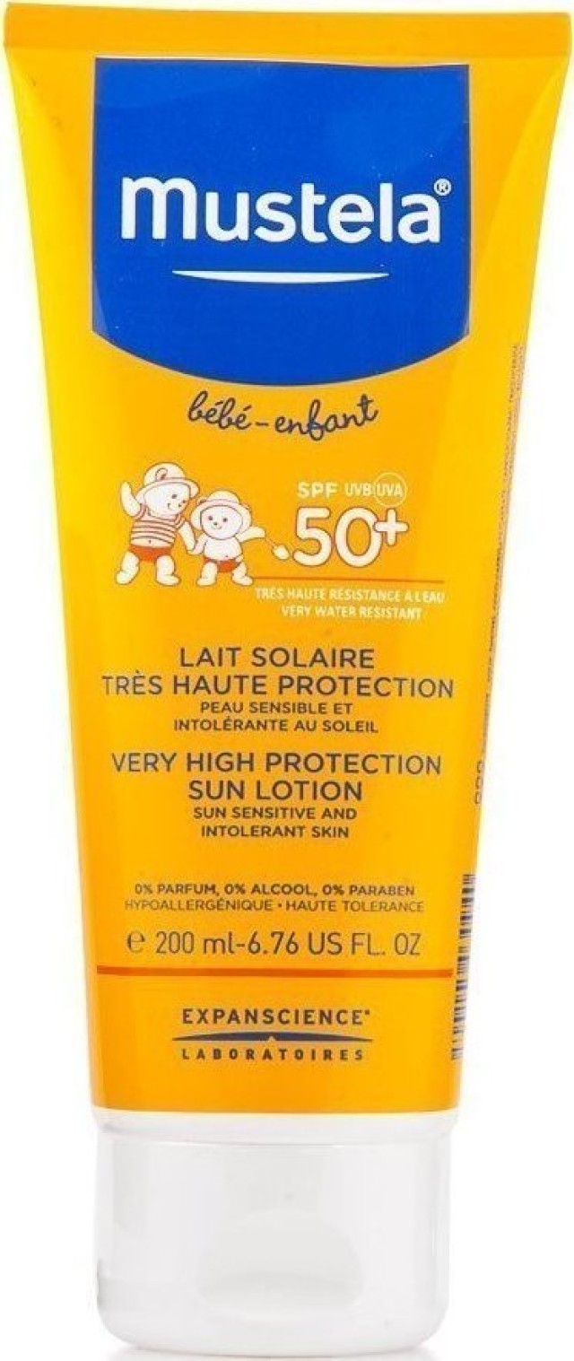 Mustela Bebe Very High Protection Sun Lotion SPF50+ 200ml