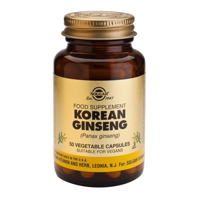 SOLGAR KOREAN GINSENG 520MG 50VCAP