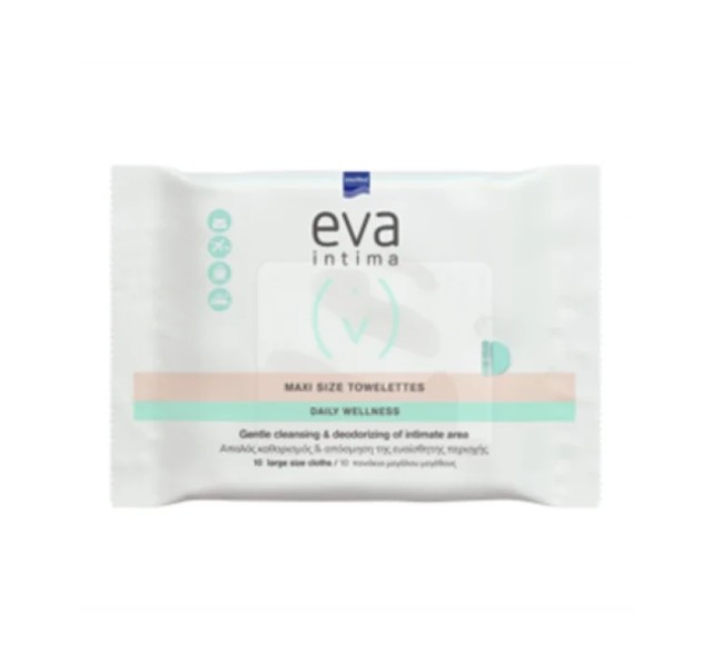 Intermed Eva Intima Pocket Size Towelettes Daily Wellness 10τμχ