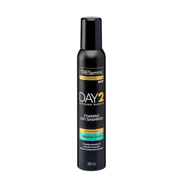 Tresemme Day 2 Fresh & Clean Foaming Dry Shampoo Αφρός Ξηρό Σαμπουάν σε Μορφή Αφρού 200ml