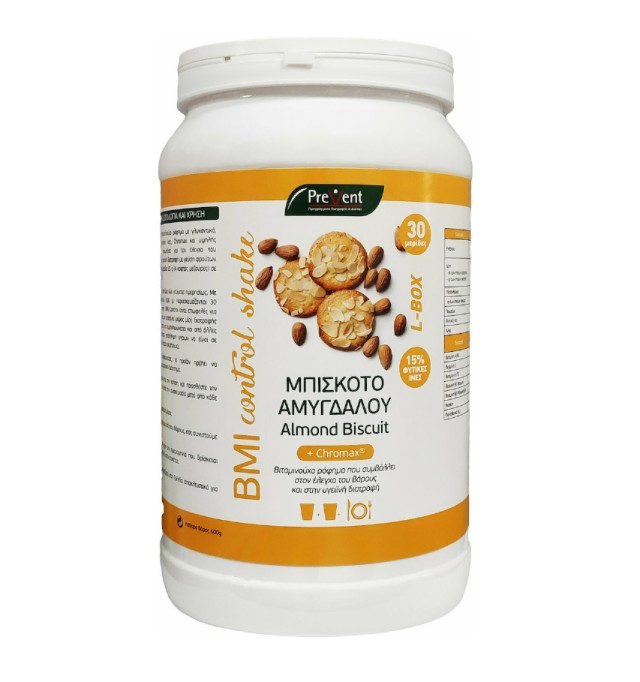 Prevent BMI Control Shake Mπισκότο Αμυγδάλου με CHROMAX™ 600gr