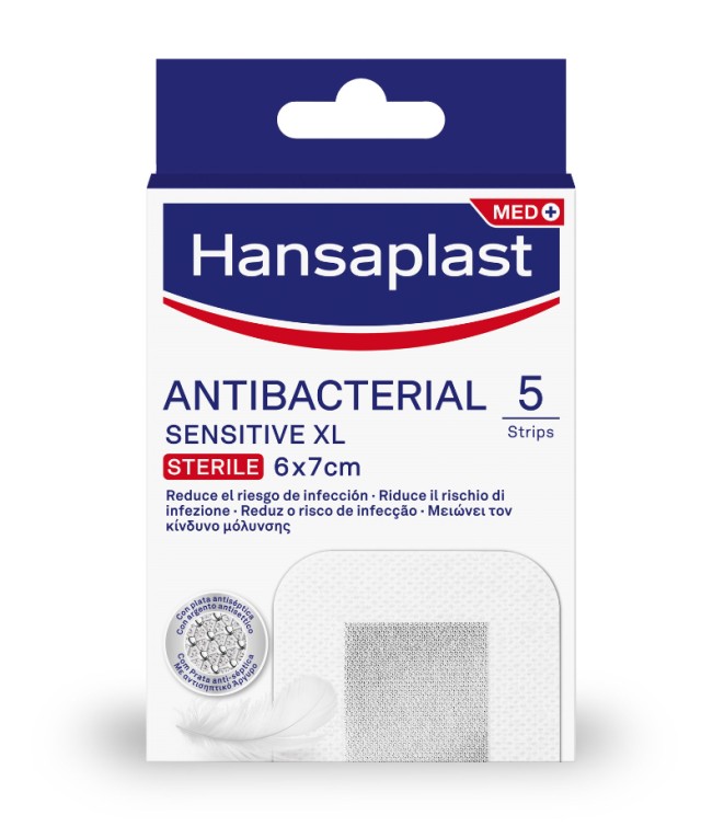 Hansaplast Sensitive XL Αδιάβροχα Επιθέματα 6x7cm 5τμχ